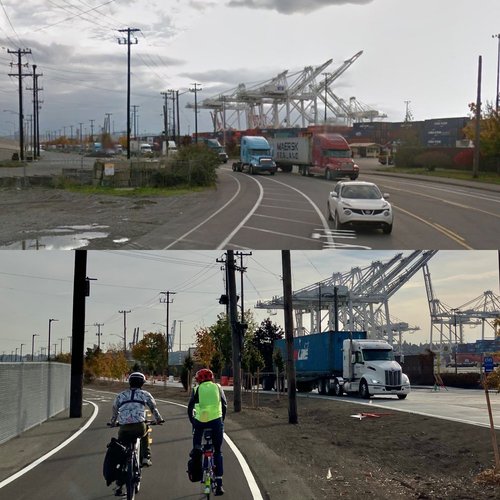East Marginal Way Before and After