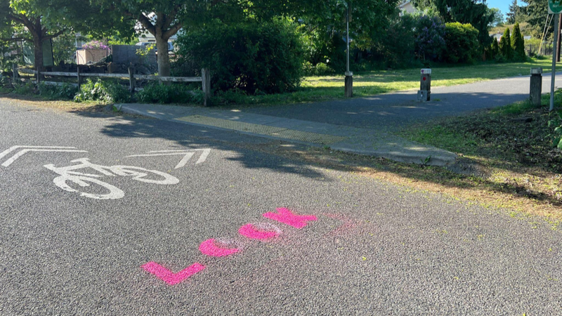 Bitter Lake / Interurban trail signage example