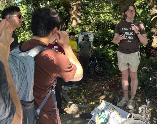 Nick Sattele, Central Seattle Greenways at Denny Park Talking About the L8